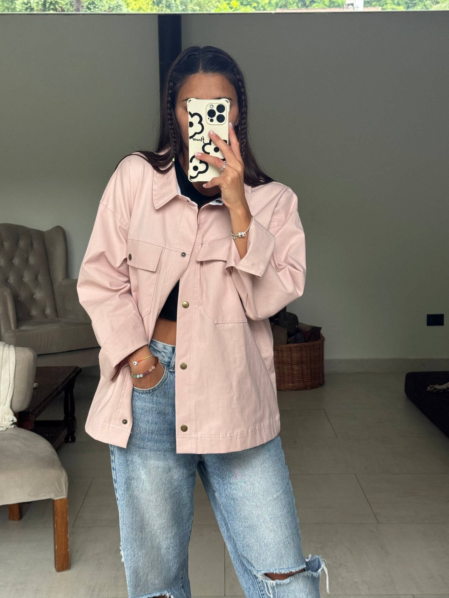 Oversized Pink Jacket